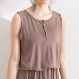 前後2WAYヘンリーネックワンピース