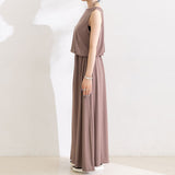 前後2WAYヘンリーネックワンピース