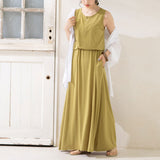 前後2WAYヘンリーネックワンピース