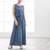 前後2WAYヘンリーネックワンピース