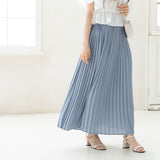 シフォンロングイージープリーツスカート