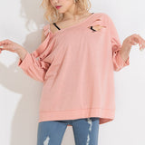 【メール便】ワンショルダメージゆるスウェット