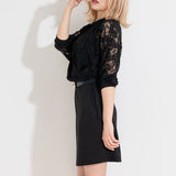 バスト開きレースカシュクールワンピース