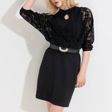 バスト開きレースカシュクールワンピース