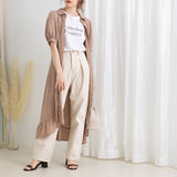 フィッシュテールシャツワンピース