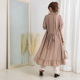 フィッシュテールシャツワンピース