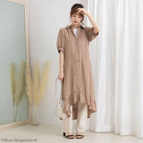 フィッシュテールシャツワンピース