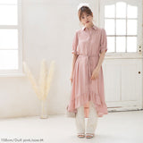 フィッシュテールシャツワンピース