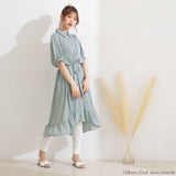 フィッシュテールシャツワンピース