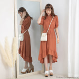 フィッシュテールシャツワンピース