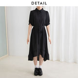 フィッシュテールシャツワンピース