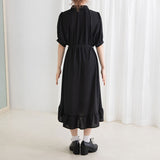 フィッシュテールシャツワンピース