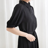 フィッシュテールシャツワンピース