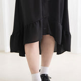 フィッシュテールシャツワンピース