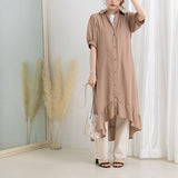 フィッシュテールシャツワンピース