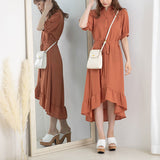 フィッシュテールシャツワンピース