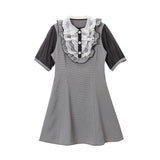 オーガンジーフリル上品ワンピース