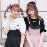 【メール便】ランジェリーライクサロペット