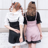 【メール便】ランジェリーライクサロペット