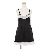 【メール便】ランジェリーライクサロペット