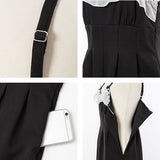 【メール便】ランジェリーライクサロペット