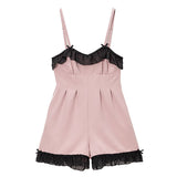 【メール便】ランジェリーライクサロペット