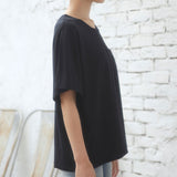 【メール便】胸ポケット付きクルーネックorVネックTシャツ