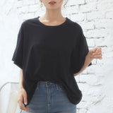 【メール便】胸ポケット付きクルーネックorVネックTシャツ