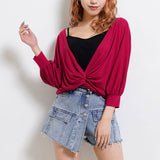 キャミ付きねじりトップス