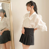 プリーツミニスカパン