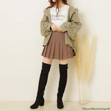 プリーツミニスカパン