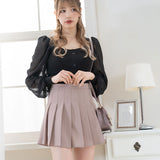 プリーツミニスカパン