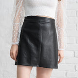 レザーミニスカート