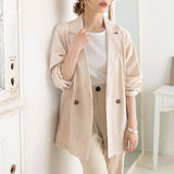 【メール便】リネンテーラードジャケット