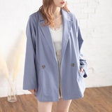 【メール便】リネンテーラードジャケット