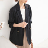 【メール便】リネンテーラードジャケット