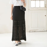 透かし編みタイトスカート