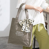 スカーフ付きスクエアトート