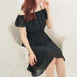 ウエストシャーリングワンピース