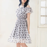 ウエストシャーリングワンピース