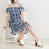 ウエストシャーリングワンピース