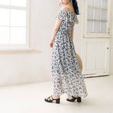 ウエストシャーリングマキシワンピース