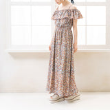 ウエストシャーリングマキシワンピース