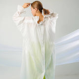 2WAYスタンドフリルカラーチュニックブラウス