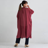 2WAYスタンドフリルカラーチュニックブラウス