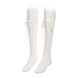 レースアップハイソックス