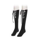 レースアップハイソックス