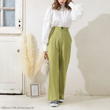 【メール便】刺繍入りボリュームスリーブブラウス