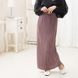 ランダムプリーツカットロングスカート