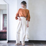 【メール便】ボリュームタックスリーブブラウス